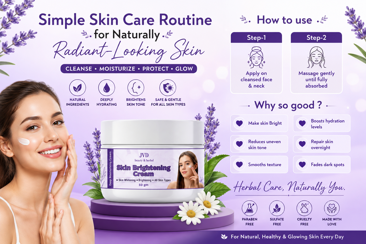 Simple Skin Care Routine for Naturally Radiant-Looking Skin