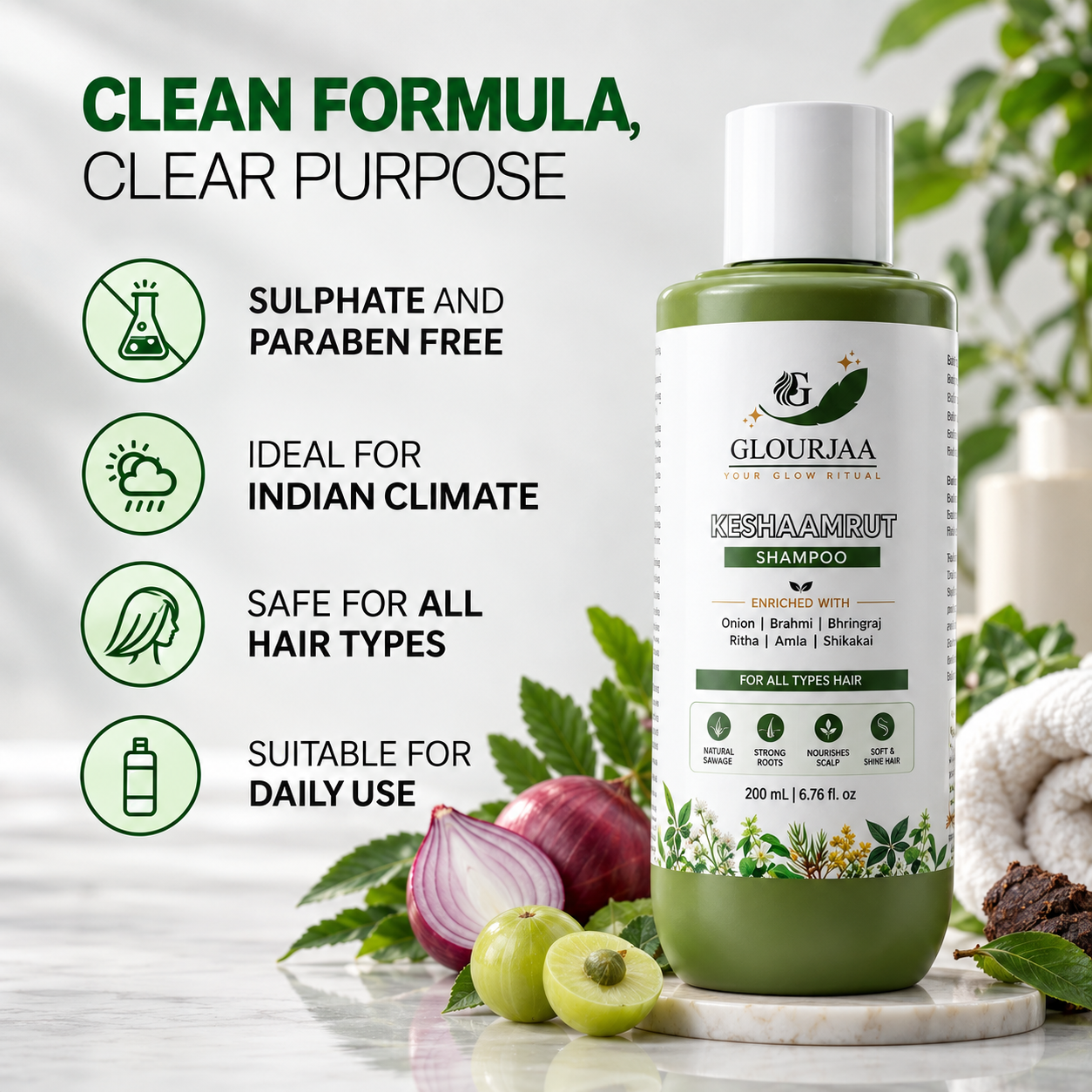 Keshaamrut Shampoo for All Hair Types