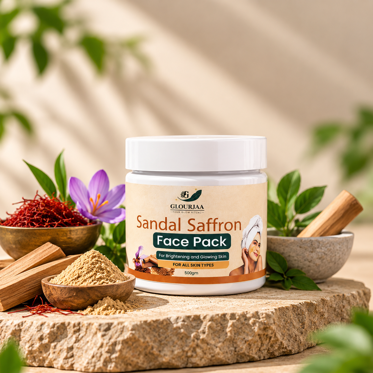 Sandal Saffron Face Pack